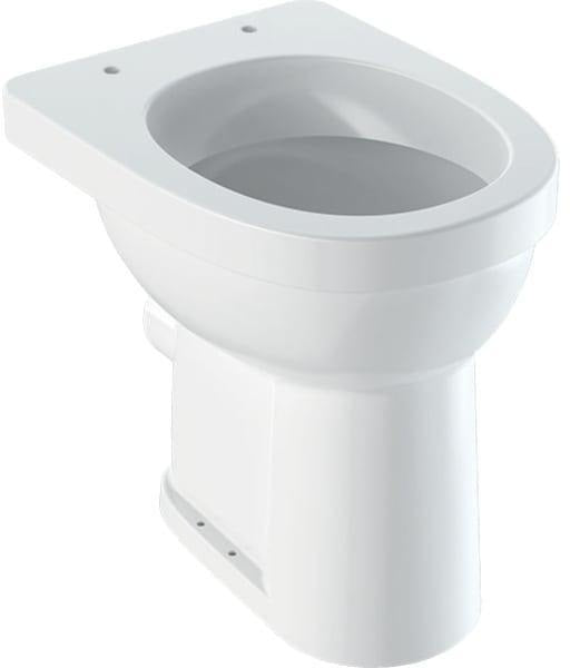 Geberit Renova Comfort Stand-WC Flachspüler erhöht barrierefrei Abgang horizontal weiß