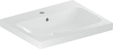 Geberit iCon Light Waschtisch 60x48cm mit Hahnloch und Überlauf in Weiß
