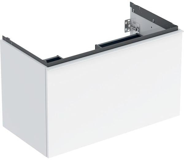 Geberit Acanto Waschtischunterschrank 90 cm, weiß hochglänzend, 1 Schublade + Innenschublade