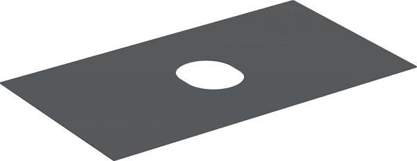 Geberit VariForm Abdeckplatte 90 cm für Unterschrank mit Schublade, weiß melaminbeschichtet