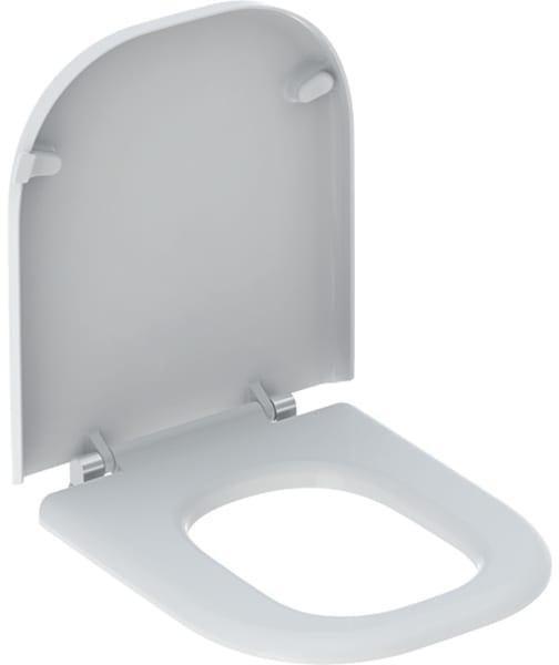 Geberit Renova Comfort WC-Sitz barrierefrei eckig weiß antibakteriell