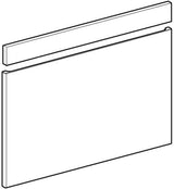 Geberit Renova Plan Schubladen-/Front-Set 55 cm in Nussbaum Hickory Hell für Möbelwaschtisch