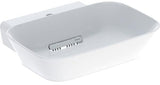Geberit ONE Aufsatzwaschtisch 50x42,5 cm weiß KeraTect CleanDrain mit Hahnloch