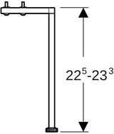 Geberit Set Füße schmal 2 St. – Höhenverstellbar, Hochglanz Verchromt, 15 cm