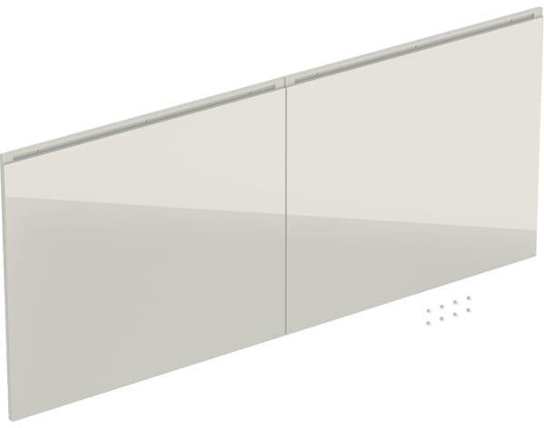 Geberit Acanto Schubladenfronten Set für Waschtischunterschrank 120 cm, weiß hochglänzend