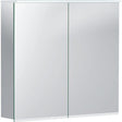 Geberit Option Plus Spiegelschrank mit LED-Beleuchtung, zwei Türen, 75x70x17,2 cm, verspiegelt