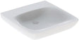 GEBERIT Renova Comfort Waschtisch barrierefrei 55x55 cm ohne Hahnloch ohne Überlauf weiß