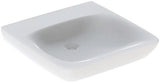 GEBERIT Renova Comfort Waschtisch barrierefrei 55x55 cm ohne Hahnloch ohne Überlauf weiß