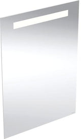Geberit Option Basic Lichtspiegel eckig 50x70cm mit LED-Beleuchtung oben, Aluminium eloxiert