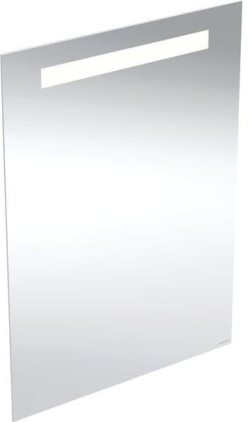 Geberit Option Basic Lichtspiegel eckig 50x70cm mit LED-Beleuchtung oben, Aluminium eloxiert