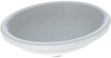 Geberit VariForm Unterbauwaschtisch oval 56x46cm weiß KeraTect ohne Hahnloch ohne Überlauf