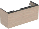 Geberit Acanto Waschtischunterschrank 120 cm Nussbaum mit Schublade und Innenschublade