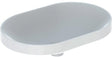 Geberit VariForm Einbauwaschtisch elliptisch 60x40 cm weiß KeraTect ohne Hahnloch