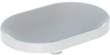 Geberit VariForm Einbauwaschtisch elliptisch 60x40 cm weiß KeraTect ohne Hahnloch