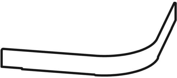 Geberit Renova Compact Abdeckung für Eck-HWB-Unterschrank – Edelstahlblende 45 cm