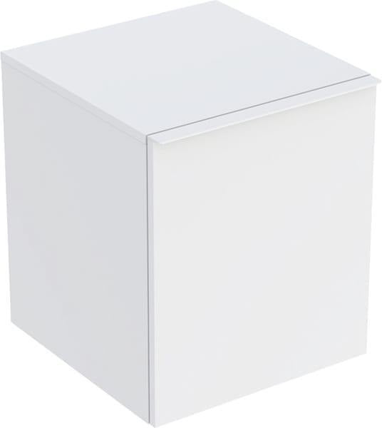 Geberit Acanto Seitenschrank 45,2 cm mit Schublade & Innenschublade, weiß matt – wandhängend