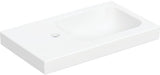 Geberit iCon Light Handwaschbecken 53x31 cm, Ablagefläche links, ohne Überlauf, weiß