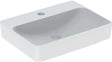 Geberit VariForm Aufsatzwaschtisch 60x45 cm rechteckig, weiß, mit Hahnloch und KeraTect