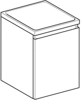 Geberit Renova Plan Seitenschrank Nussbaum Hickory 40 cm mit Schublade und Selbsteinzug