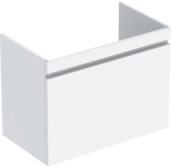 Geberit Renova Plan Waschtischunterschrank Nussbaum hickory hell mit Schublade & Innenschublade