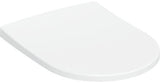 Geberit Acanto WC-Sitz mit Absenkautomatik und Quick Release, antibakteriell, weiß