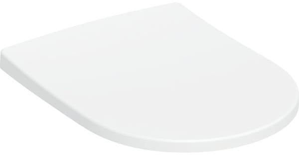 Geberit Acanto WC-Sitz mit Absenkautomatik und Quick Release, antibakteriell, weiß