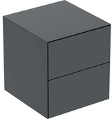 GEBERIT ONE Seitenschrank mit 2 Schubladen, 45 x 49,2 x 47 cm, weiß hochglänzend