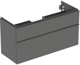 Geberit iCon Unterschrank für Waschtisch, 2 Schubladen, 118,4 cm, weiß hochglänzend