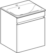 Geberit Renova Plan Waschtischset mit Unterschrank Nussbaum hell KeraTect 55 cm