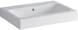 Geberit iCon Waschtisch 60x48,5 cm ohne Hahnloch, mit Überlauf, weiß – Sanitärkeramik
