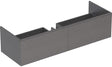 Geberit Xeno2 Unterschrank für Waschtisch, 139,5 cm, sculturagrau, 2 Schubladen, LED-Beleuchtung