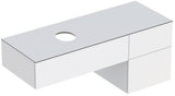 Geberit VariForm Unterschrank für Aufsatzwaschtisch, 135 cm, 3 Schubladen, weiß lackiert matt