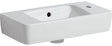 Geberit Renova Compact Handwaschbecken 50x25 cm, Hahnloch rechts, mit Überlauf, weiß