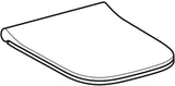 Geberit Smyle WC-Sitz eckig – schmales Design, Sandwichform, weiß, Duroplast, antibakteriell