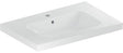 Geberit iCon Light Waschtisch 75x48 cm mit Ablagefläche, Hahnloch, Überlauf, weiß