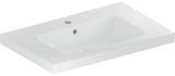 Geberit iCon Light Waschtisch 90x48 cm mit Ablagefläche, Hahnloch und Überlauf, weiß