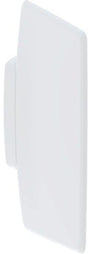 Geberit Basic Urinaltrennwand Kunststoff weiß-alpin 44 cm x 74 cm mit Befestigungsmaterial