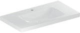 Geberit iCon Light Waschtisch 90x48 cm mit Ablagefläche, Hahnloch und Überlauf, weiß