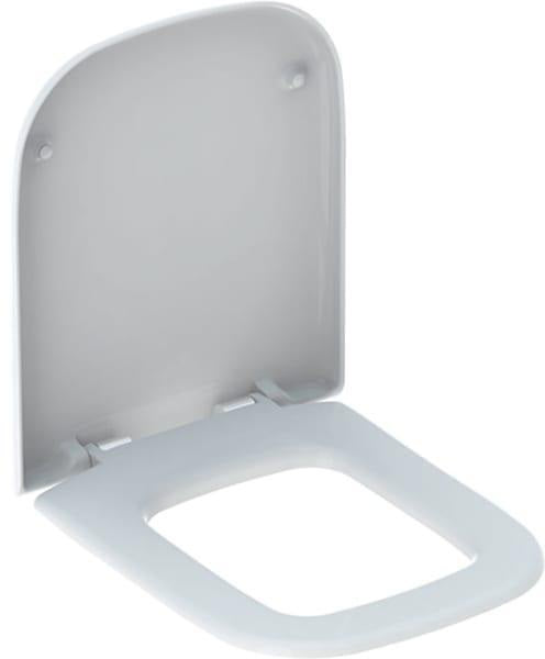 GEBERIT myDay WC-Sitz weiß mit Absenkautomatik, Duroplast, Messing-Scharniere