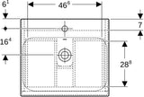 Geberit Renova Plan Waschtischset mit Unterschrank Nussbaum hell KeraTect 55 cm