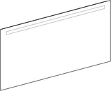 Geberit Option Basic Lichtspiegel eckig 50x70cm mit LED-Beleuchtung oben, Aluminium eloxiert