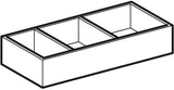 Geberit Xeno2 Schubladeneinsatz H-Teilung 37,3x9,8x20,8 cm sculturagrau