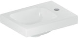 Geberit iCon Light Handwaschbecken 38x28 cm mit Hahnloch rechts, ohne Überlauf, weiß