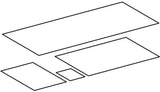 GEBERIT Set Antirutschmatten für Unterschrank Waschtisch, Breite 120 cm