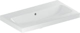 Geberit iCon Light Waschtisch 75x42 cm, verkürzte Ausladung, mit Hahnloch und Überlauf, weiß
