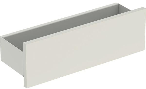 GEBERIT Smyle Wandablage eckig 45 cm mit 3 Handtuchhaken sandgrau