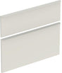 Geberit Smyle Schubladenfronten 2 St. mit Griffen sand-grau für Waschtisch-Unterschrank 75 cm