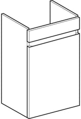 GEBERIT Renova Plan Unterschrank für Handwaschbecken, 1 Tür, Nussbaum hickory hell, 38,4 cm