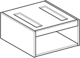 Geberit VariForm Korpus für Unterschrank mit zwei Schubladen, Eiche – 45 cm breit