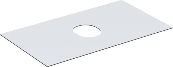 Geberit VariForm Abdeckplatte 90 cm für Unterschrank mit Schublade, weiß melaminbeschichtet